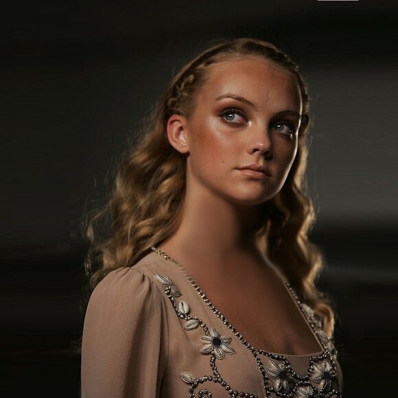 Designer Matthew Williamson Beaded Flounce Sleeve Sea Shell Top b84 - Picture 3 of 16